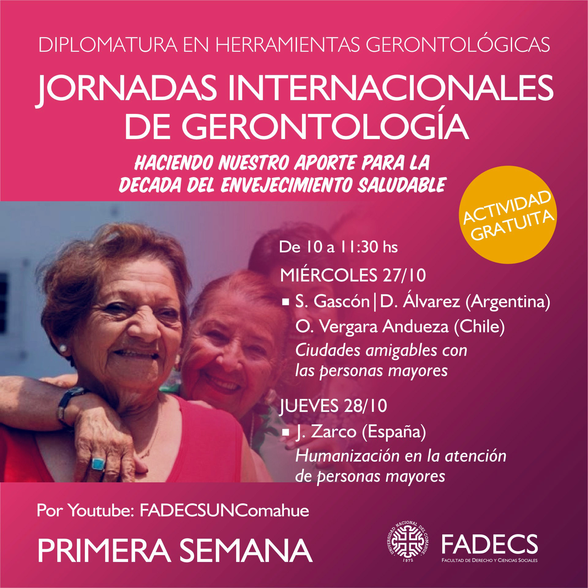 JORNADAS INTERNACIONALES DE GERONTOLOGÍA